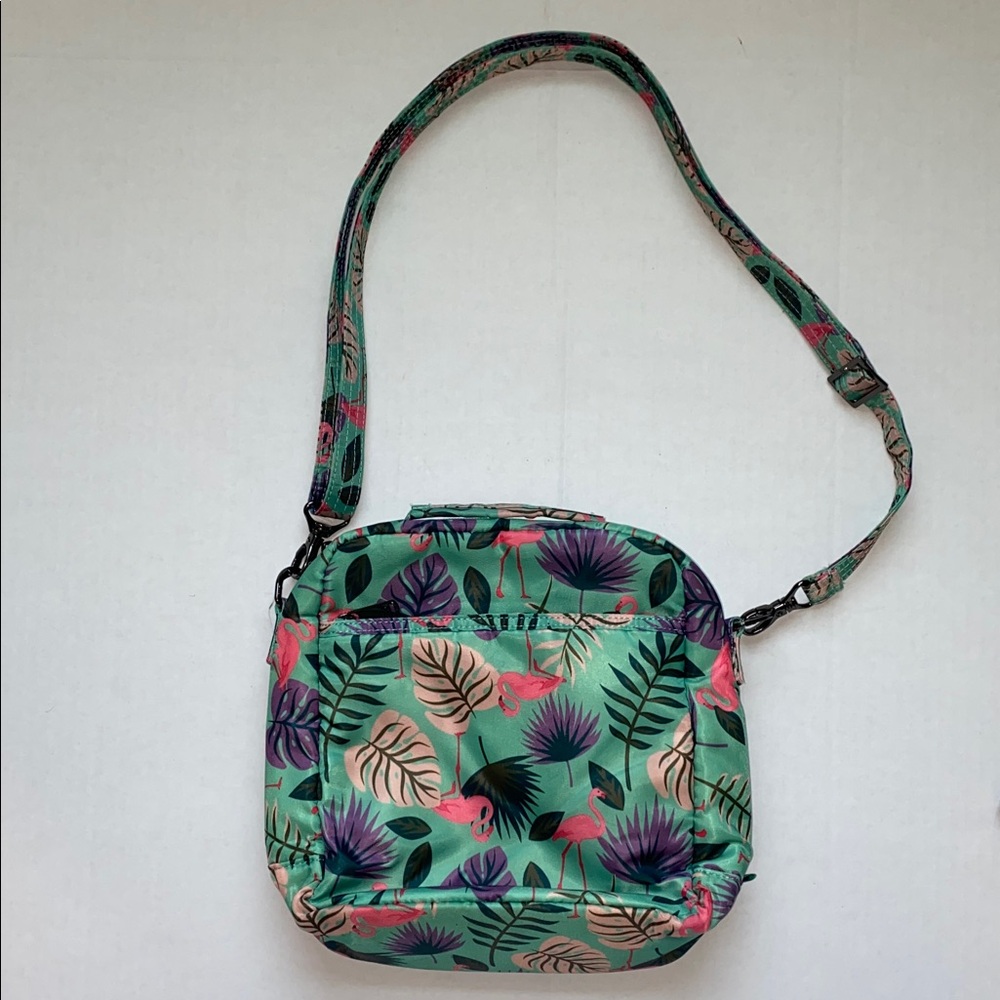 LUG Ranger 2 Crossbody Bag With Matching Wallet In Flamingo Mint Pattern - Picture 2 of 16